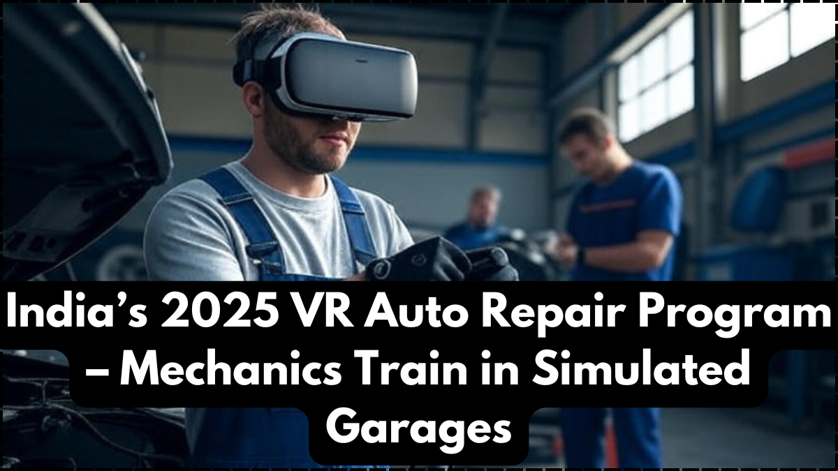 India’s 2025 VR Auto Repair Program – Mechanics Train in Simulated Garages