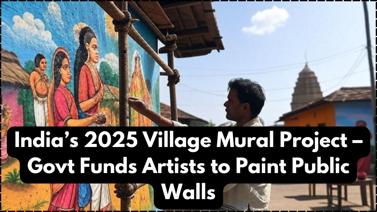 India’s 2025 Village Mural Project – Govt Funds Artists to Paint Public Walls