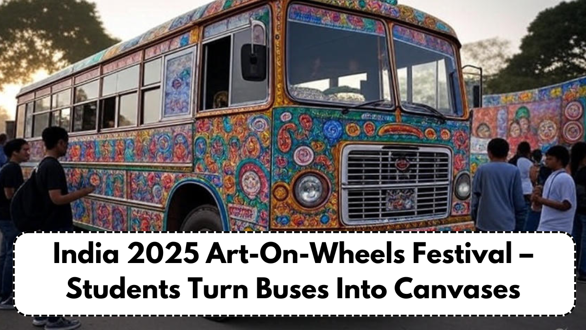India 2025 Art-On-Wheels Festival – Students Turn Buses Into Canvases