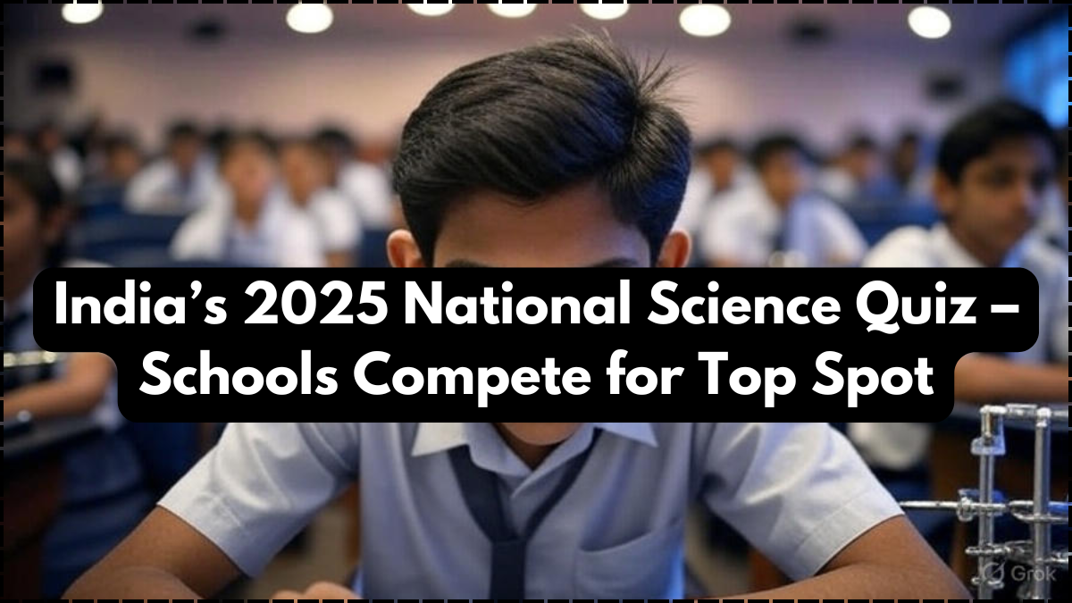 India’s 2025 National Science Quiz – Schools Compete for Top Spot